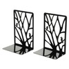 MAGICLULU 1Pair Hollow Iron Bookends Heavy Duty Book Shelf Holder