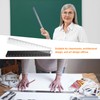 HARFINGTON 2pcs Folding Straight Ruler 30cm Metric Aluminum Alloy Protractor