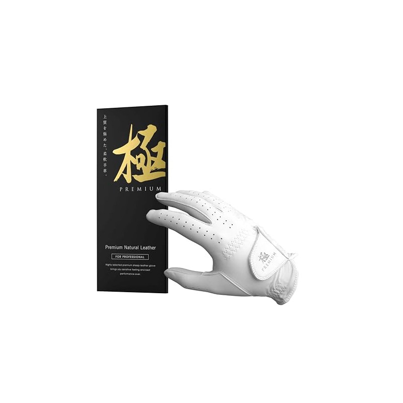 Premium Premium Natural Leather Genuine Leather Golf Gloves for Left/Right