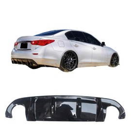 285 Motorsport Rear Diffuser Compatible with 2014-2016 Infiniti Q50 Sedan - Diffuser Dual Exhaust
