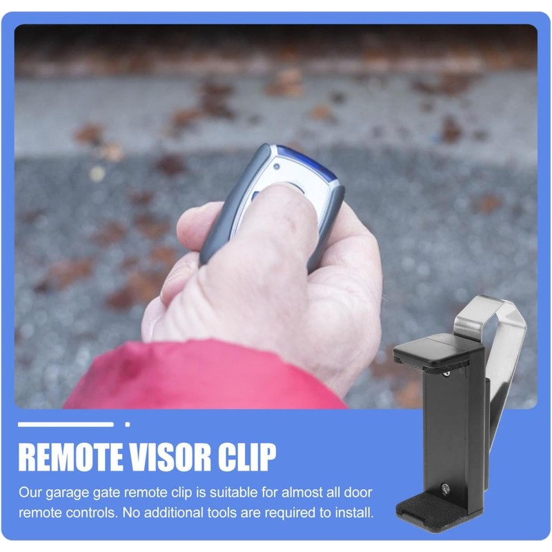 Mobestech Clip De Visera Remota para Puerta De Garaje Soporte