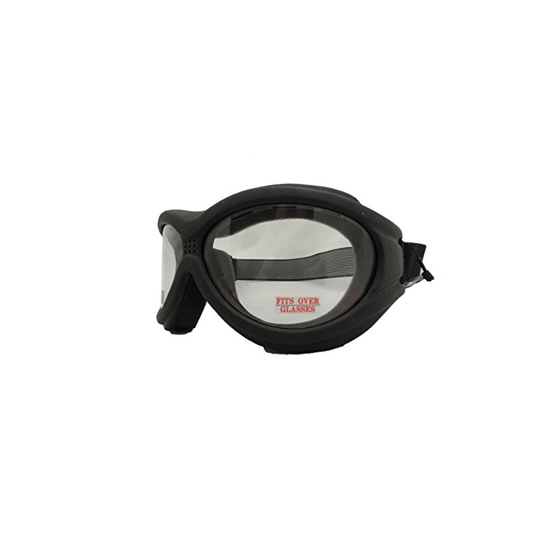 Hot Leathers Big Ben Motorcycle Goggles Clear Lense Fit Over