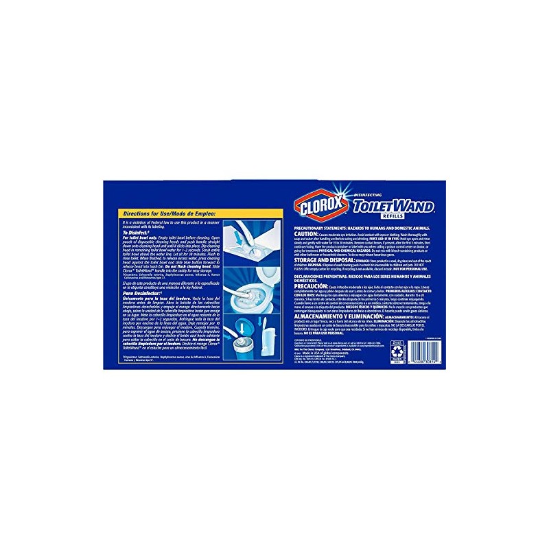 Clorox ToiletWand,Disposable Toilet Cleaning Rainforest Rush Refill (36 Count 1