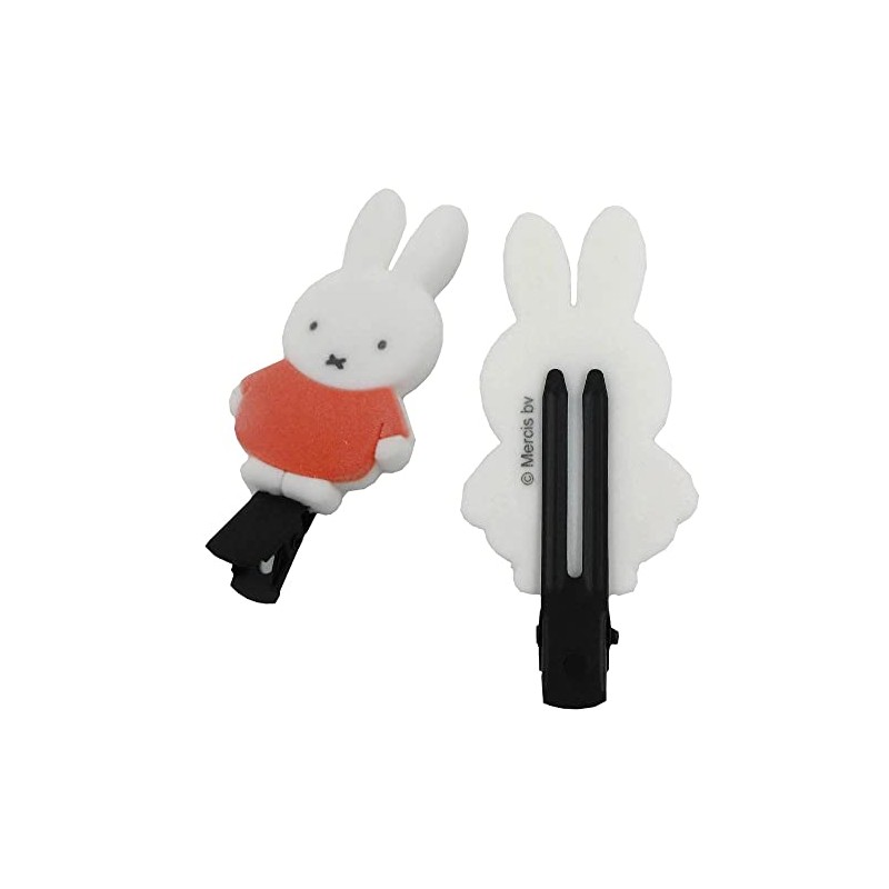 Shomido Miffy 387735 Miffy Hair Accessories Flocking Die-Cut Bangs Clip