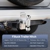 Filluck Adjustable Trailer Hitch Fits 2" Receiver, 2" & 2-5/16"(12,500