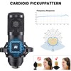 Podcast Equipment Bundle for 2, Audio Interface with Cardioid Designer