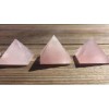 NATURAL ROSE QUARTZ SMALL GEMSTONE PYRAMID 20-22mm