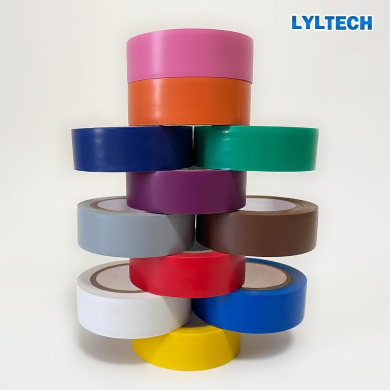 LYLTECH Electrical Tape Matte Rainbow 11 Colors Pack, Waterproof,Strong Adhesive,