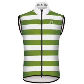 CEROTIPOLAR Club Fit Men's Thermal Fleece Cycling Vest for Bike Biking,Rain-Wind Proof Cycle Outwear