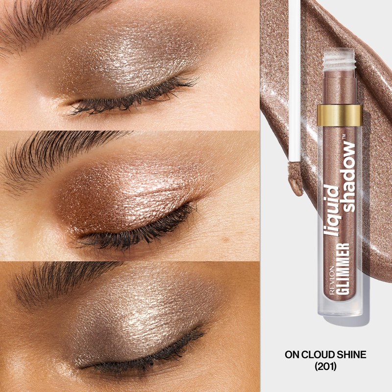 REVLON Glimmer Liquid Shadow, Smudge-Proof Shimmer Eyeshadow Makeup, Long Lasting,