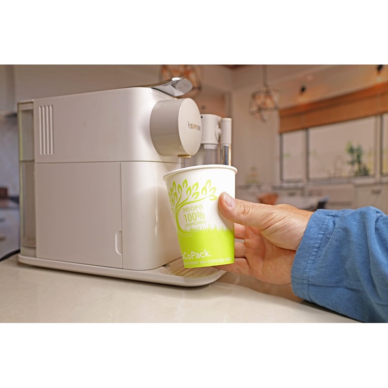 Compostable Paper Cups: Pack of 50-8oz (227ml) or 12oz (340ml)