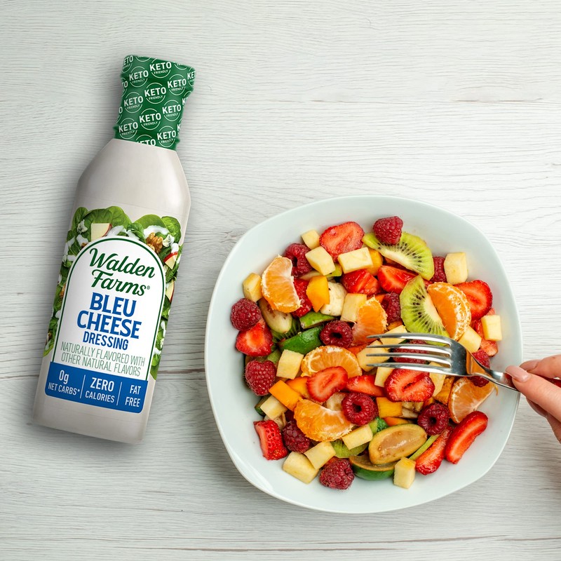 Walden Farms Bleu Cheese Dressing - Calorie-Free, Gluten-Free, Low Carb,