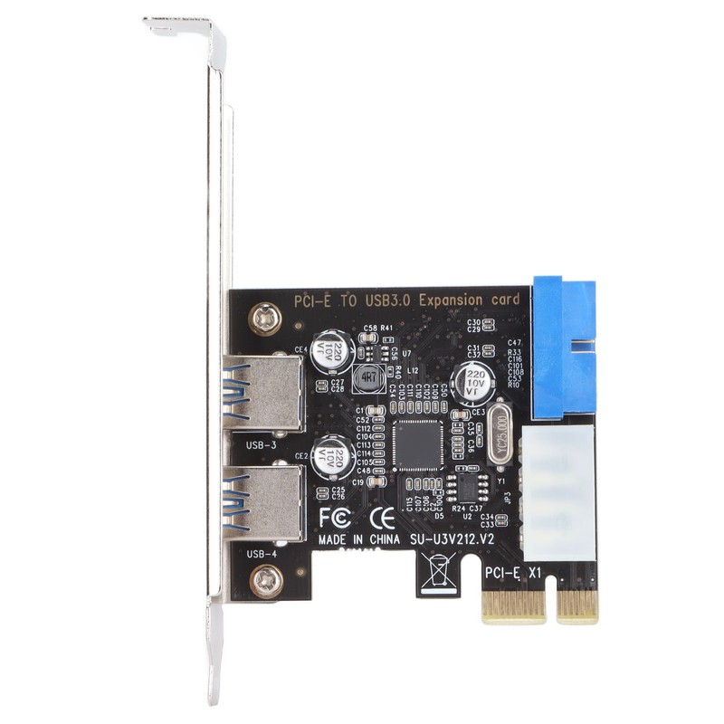 USB3.0 Expansion Card 2 Port 19 Pin 4P PCIE to