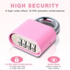 DELSWIN 4-Digit Combination Lock Outdoor Padlock - Heavy Duty Locker