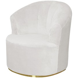 VIENLOVE Velvet Single Sofa Cover Swivel Barrel Chair Cover Modern Accent Chair Slipcovers Barrel Armchairs Sofa Cover Protector for Home Decor Living Room