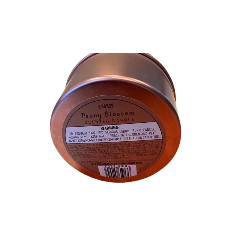 Trader Joe's Peony Blossom Candle 5.7 OZ