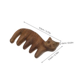 Beavorty 1pc Cat Shaped Comb for Scalp Care and Massage Acupoint Tool for Thick and Long Hair for Relaxation and Stress Relief Cat Design