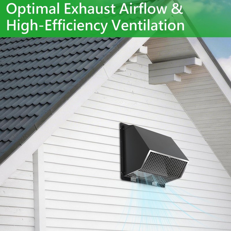 3 Inch Dryer Vent Cover Wall Vent Hood with Screen