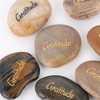 ROCKIMPACT 12pcs Gratitude Inspiration Rock Engraved Pocket Stone Natural River