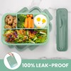 Bugucat Lunch Box with Compartments, 1300 ml, Children's Leak-Proof Lunch