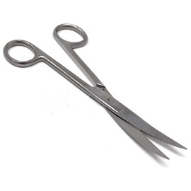 A2Z-SS01CV Dissecting Scissors, Sharp/Sharp Point Blades, 4.5" (11.43cm), Curved, Premium Quality, Stainless Steel