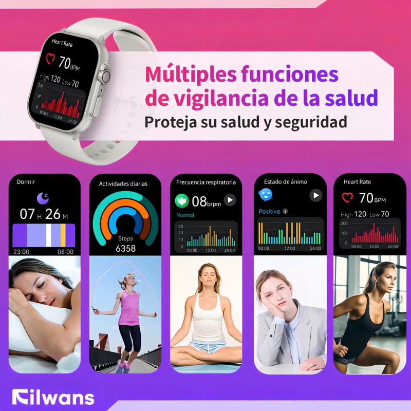 Smartwatch Reloj Inteligente Bluetooth Llamada Filwans Gts 2.01 Amoled Pantalla