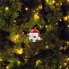 Soccer Ball with Santa Hat Ornament, Christmas Tree Sports Accessory,