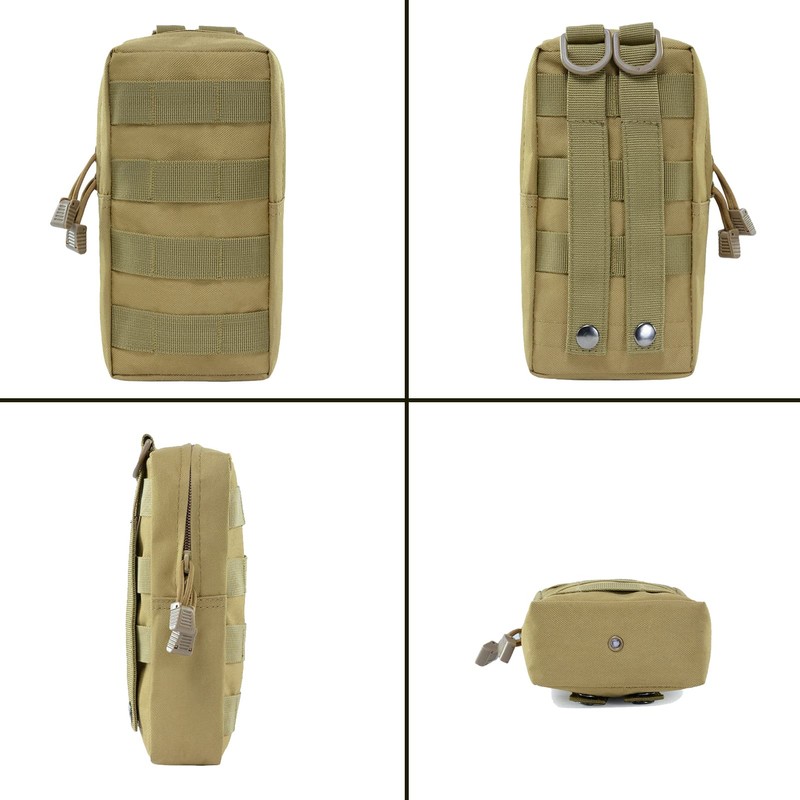 2 Pack Molle Pouches, Utility Pouch Small Water-Resistant Tactical Compact
