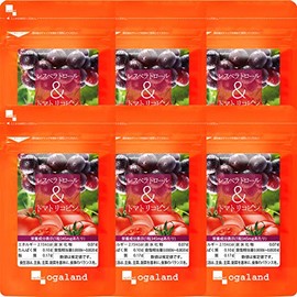 ogaland Resveratrol & Tomatricopine (360 Capsules/6 Month Supply) for Beauty and Health Concerned (Polyphenol Formulated with 13 Cups of Wine) Supplement