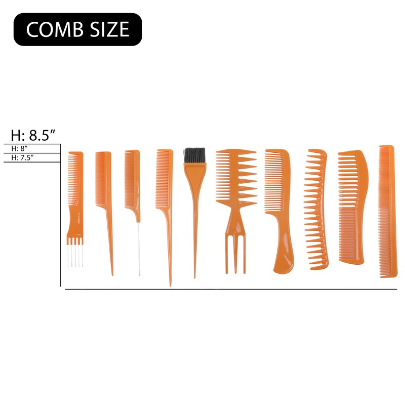 DONNA Styling Hair Comb 10PCS Hair Stylists Professional Styling Comb