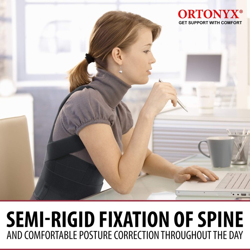 ORTONYX Comfort Posture Corrector Back Brace for Woman and Men,