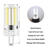 LFLAMPON 10pcs G4 LED Bulbs AC110V-130V Dimmable, 2.6W Equivalent to