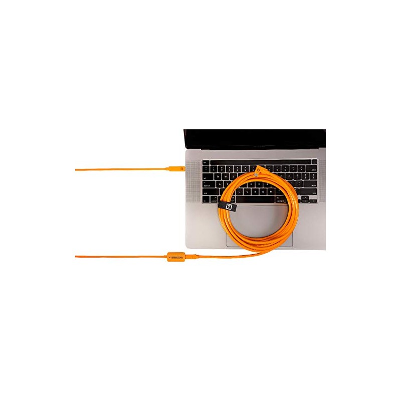 TetherBoost Pro USB-C Core Controller Extension Cable (High-Visibility Orange)