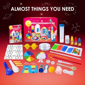 UNGLINGA 40+ Experiments Science Kit for Kids, Chemistry Set, Educational Toy Gift Idea for Boys and Girls Birthday Christmas S.T.E.M Scientific Toy