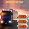 ALFU 40PCS Amber DC 12-24V LED Trailer Lights Side Marker