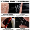 Quesuc 2pcs Elastic Polyester Thread for Bracelets and Crafts 0.7mm
