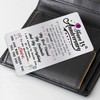 Alotozo 15 Year Wedding Anniversary Card - Engraved Wallet Card