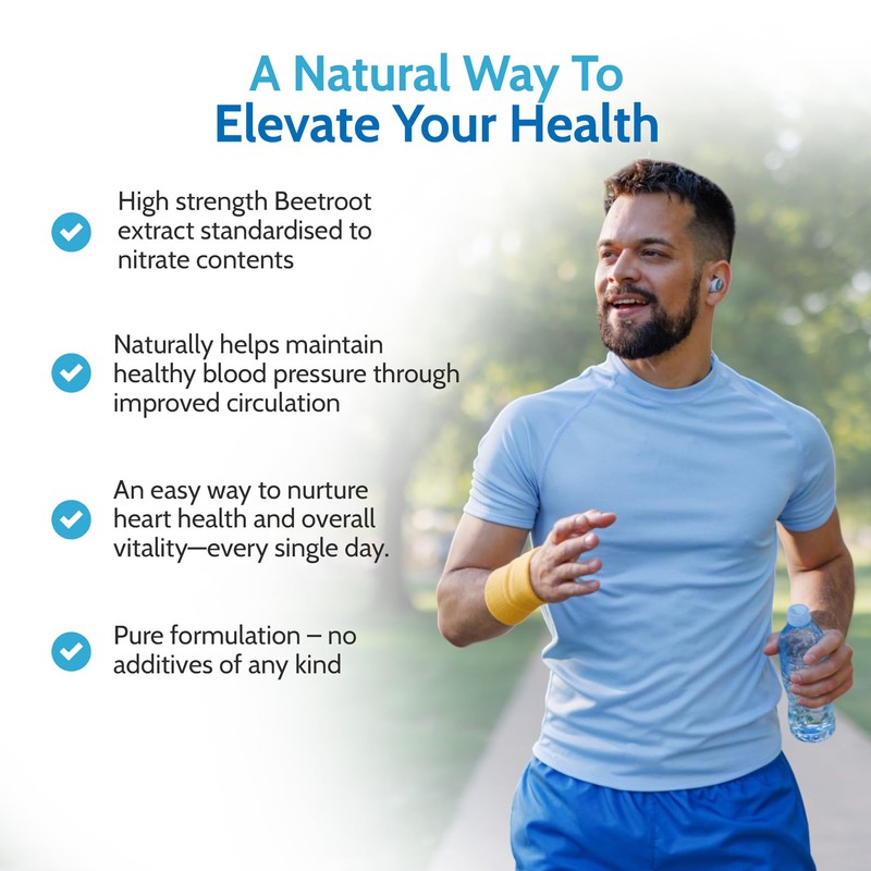 Health4All Beetroot Extract 4500mg per Capsule 60 Capsules (not Tablets)
