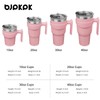 BJPKPK 40 oz Tumbler with Handle & Straw, Insulated Stainless