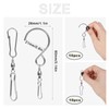 SAVITA 20pcs Spinner Swivel Hooks, Dual Wind Spinner Swivel Hook