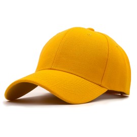 Utmost Gorra de béisbol estructurada con cierre ajustable, sombrero de rendimiento para actividades al aire última intervensión y bordado personalizado, 1 pieza dorada., Talla única