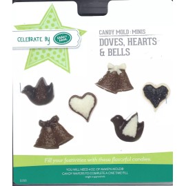 Make N Mold Double Doves Hearts & Bells Candy Mold