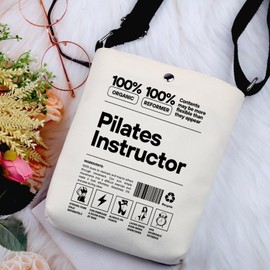 G2TUP Pilates Lover Gift Tote Bag - Pilates Life Handbag for Instructor Appreciation