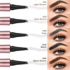 Magic Eyebrow Pen, 2024 New Microblading Eyebrow Pencil with 4