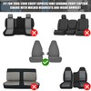 SAPUBK Front Seat Covers Sets Replace for 1996-2009 Chevy Express