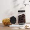 novelinks 16 oz Clear Plastic Jars with Lids, Refillable 16oz