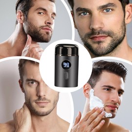 Míni Electric Shaver - Type-C Rechargeable Miní Electric Ràzor | Waterproof Electric Beard Trimmer | Pocket Size Shaver | Face Grooming Trimmer for Travel Home | Portable Face Shaver for Men