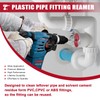 PVC Pipe Reamer, 6 Piece Plastic PVC Pipe Fitting Saver