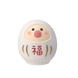 Deco Corporation Concombre Buntori Daruman White Size: Approx. W3 D3 H3.3 ZCB-35576