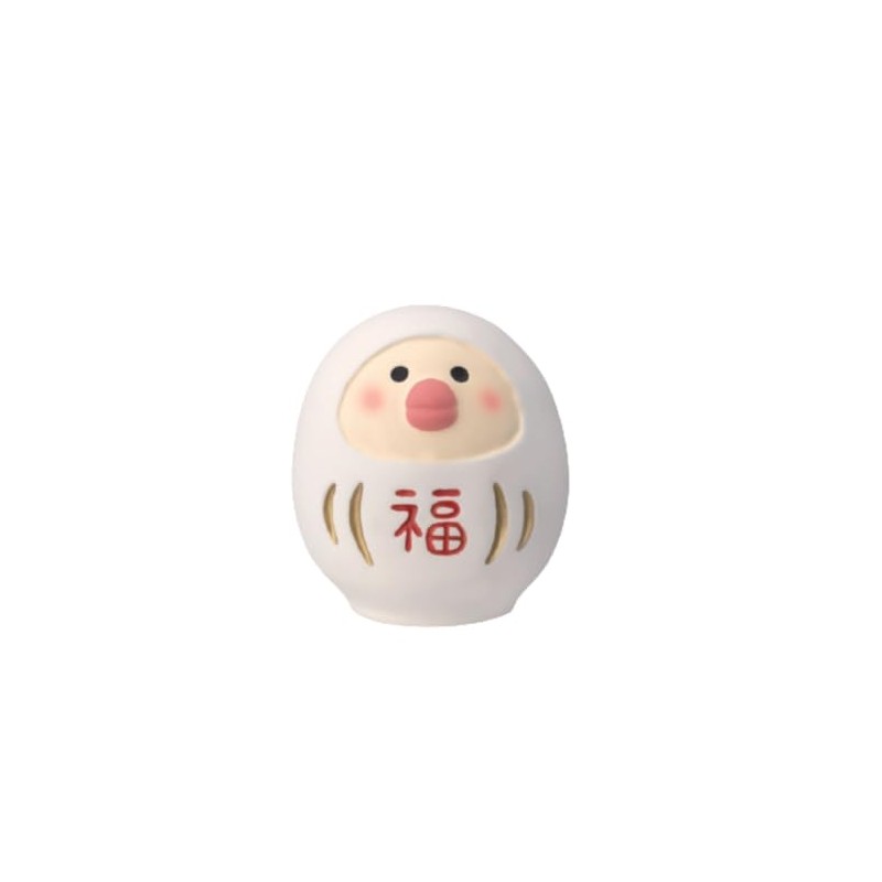 Deco Corporation Concombre Buntori Daruman White Size: Approx. W3 D3